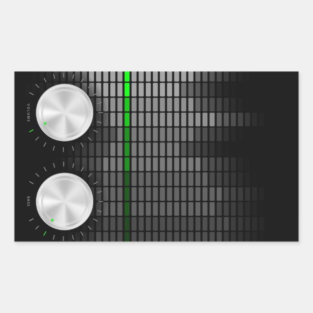 Hintergrund des Party Rechteckiger Aufkleber (Vorderseite)