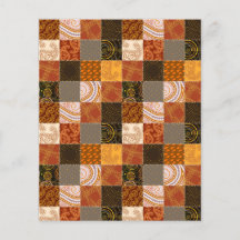 Hintergrund des Patchwork-Skrapbooks im Herbst
