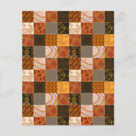 Hintergrund des Patchwork-Skrapbooks im Herbst