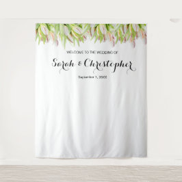 Hintergrund des personalisierten Hochzeitsstils |  Wandteppich