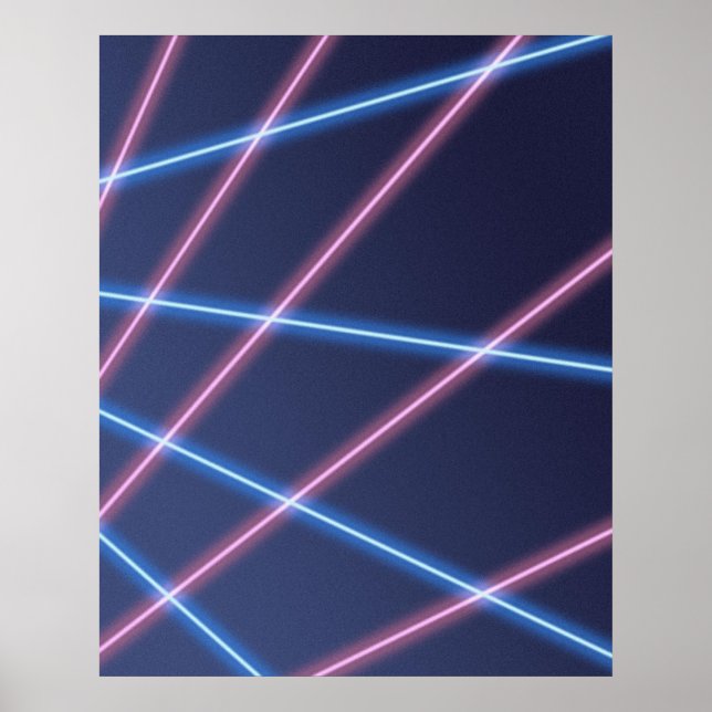 Hintergrund des Porträts der Laserstrahl-Schule Poster (Vorne)