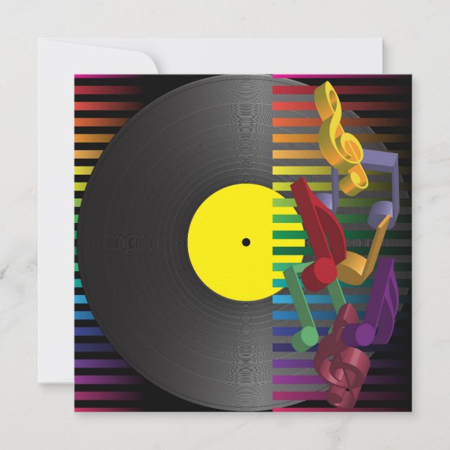 Hintergrund des Retro-Party Einladung (Vorderseite)