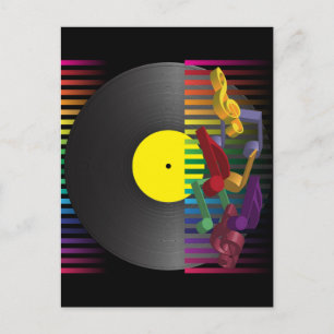 Hintergrund des Retro-Party Einladungspostkarte