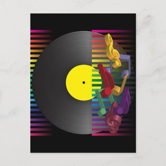 Hintergrund des Retro-Party Einladungspostkarte (Vorderseite)