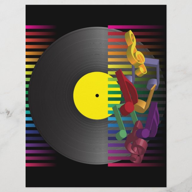 Hintergrund des Retro-Party Flyer (Vorne)