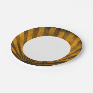 Hintergrund des Retrotyps Pappteller