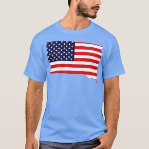 Hintergrund des South Dakota Staat in Form einer F T-Shirt