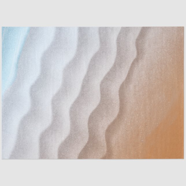 Hintergrund des Strandswassers Seidenpapier (Vorderseite)