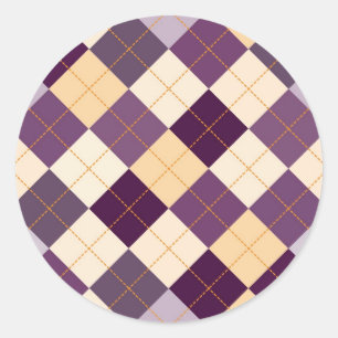 Hintergrund des Sweaters Runder Aufkleber