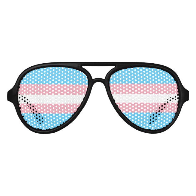 Hintergrund des Transgender-Pride-Flag Partybrille (Vorderseite)