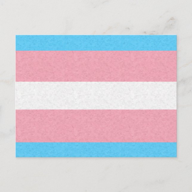 Hintergrund des Transgender-Pride-Flag Postkarte (Vorderseite)
