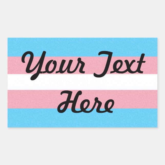 Hintergrund des Transgender-Pride-Flag Rechteckiger Aufkleber (Vorderseite)