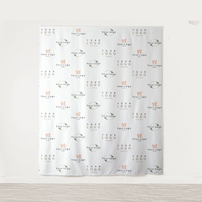 Hintergrund des Unternehmens White Custom Three Lo Wandteppich (Vorderseite)