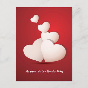 Hintergrund des Valentinstag Feiertagspostkarte