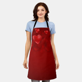 Hintergrund des Valentinstags Schürze