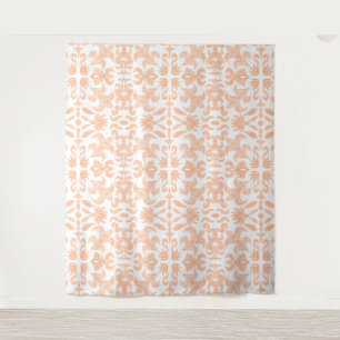 Hintergrund des Vintagen Peach-Musters Wandteppich