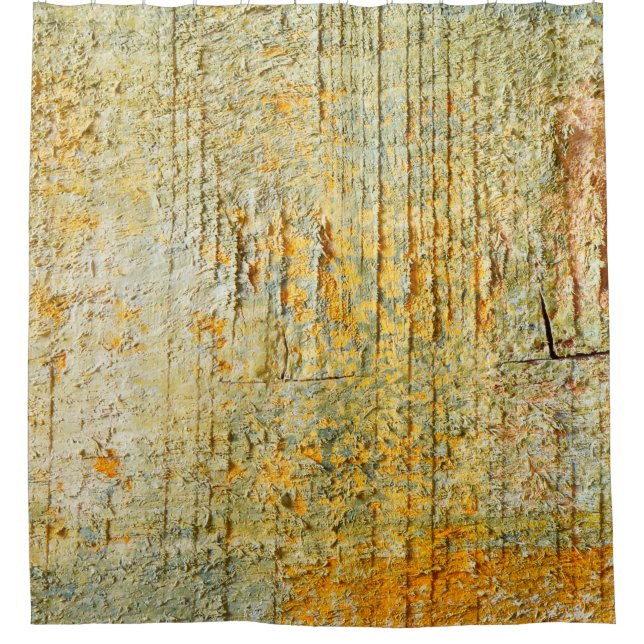 Hintergrund Design alten Zaun in maltabstrakter, a Duschvorhang (Vorderseite)