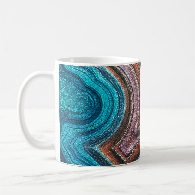 Hintergrund Design royfarbene Glazebackground,ab Kaffeetasse (Links)