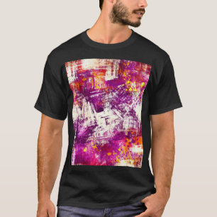 Hintergrund dunkler Abstrakter Blöcke T-Shirt