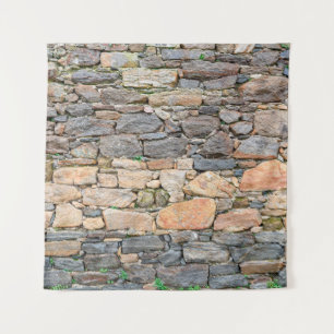 Hintergrund einer Steinwandstruktur Foto verlassen Wandteppich
