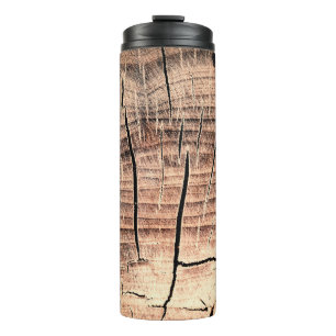 Hintergrund eines Holzstifts, Alter, Alterung,  Thermosbecher