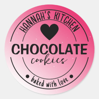 Hintergrund-Etikett für rosa Glitzer mit Liebe geb Runder Aufkleber