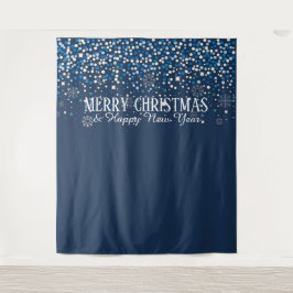 Hintergrund frohe Weihnachten und glückliches Neue Wandteppich