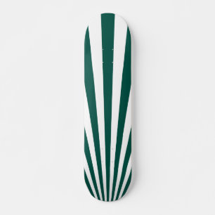 Hintergrund für Aquamarine grüne Sonnenstrahlen Skateboard