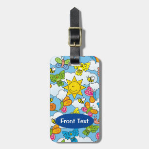 Hintergrund für Baby-Tiere Gepäckanhänger