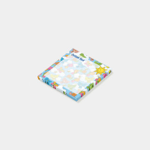 Hintergrund für Baby-Tiere Post-it Klebezettel