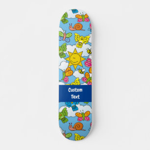 Hintergrund für Baby-Tiere Skateboard