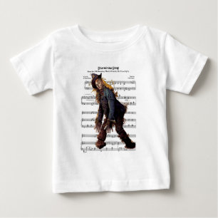 Hintergrund für Bild mit Notenhintergrund Baby T-shirt