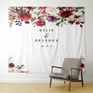 Hintergrund für Blumenzehen, Foto-Messestand Wandteppich