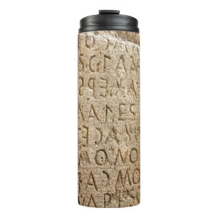 Hintergrund für Buchstaben Thermosbecher