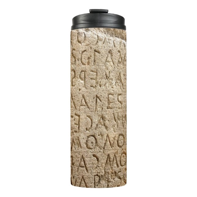 Hintergrund für Buchstaben Thermosbecher (Vorderseite)