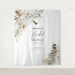 Hintergrund für das Brautparty "Green & Gold Boho" Wandteppich