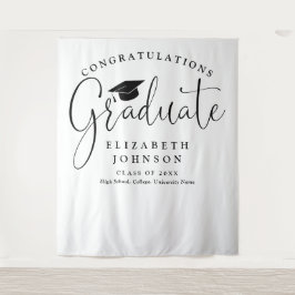 Hintergrund für das Foto von Elegant-Script-Gradua Wandteppich