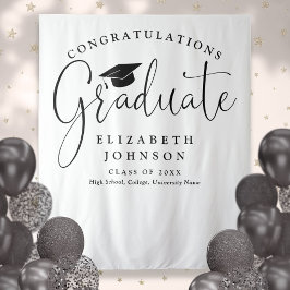 Hintergrund für das Foto von Elegant-Script-Gradua Wandteppich