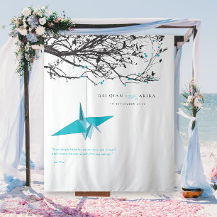 Hintergrund für das Hochzeitsszenario eines Blue P Wandteppich