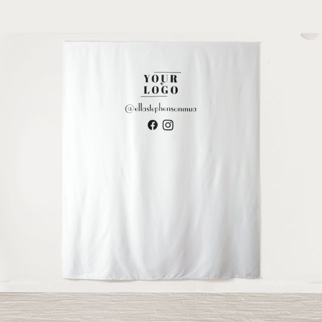 Hintergrund für das Social Media-Foto von Künstler Wandteppich (Vorderseite)