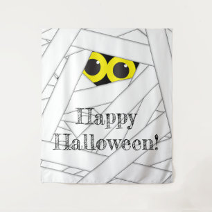 Hintergrund für das Whimsical Mummy-Halloween-Part Wandteppich