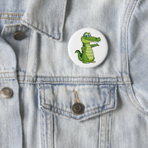 Hintergrund für den Cartoon-Alligator Button