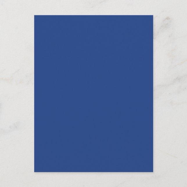 Hintergrund für den elektrischen Royal Blue Solid  Postkarte (Vorderseite)