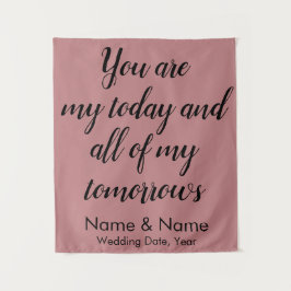 Hintergrund für den Empfang, Rustikaler Rücken Wandteppich