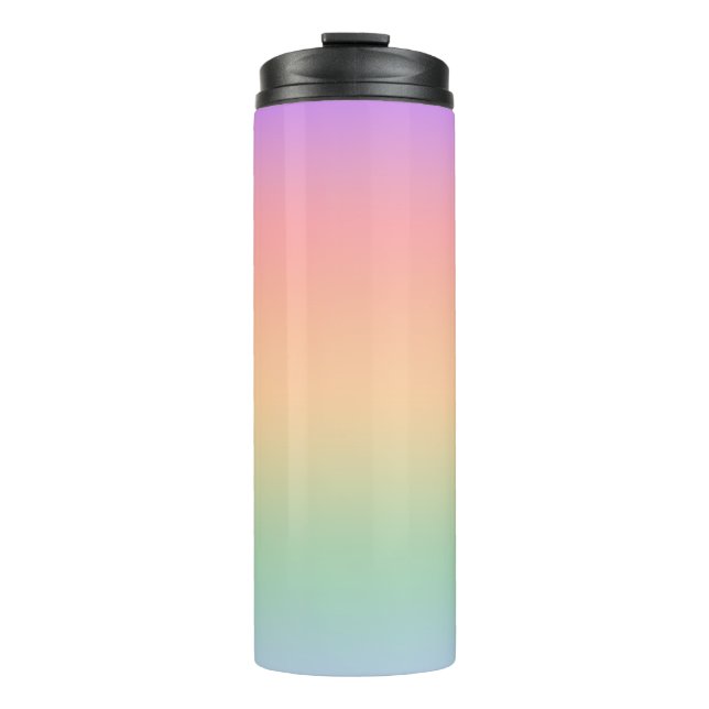 Hintergrund für den Farbverlauf bei Regenbogenfarb Thermosbecher (Vorderseite)