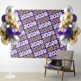 Hintergrund für den lila und Bronze-Gold-Abschluss Wandteppich
