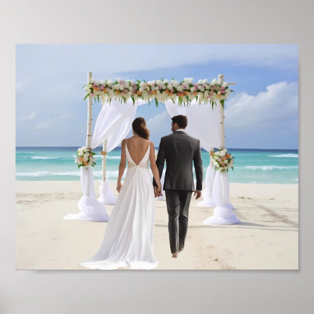 Hintergrund für die Fotografie von Wedding Arch Be Poster (Vorne)