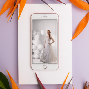 Hintergrund für die Hochzeitfotografie in Weißball Poster