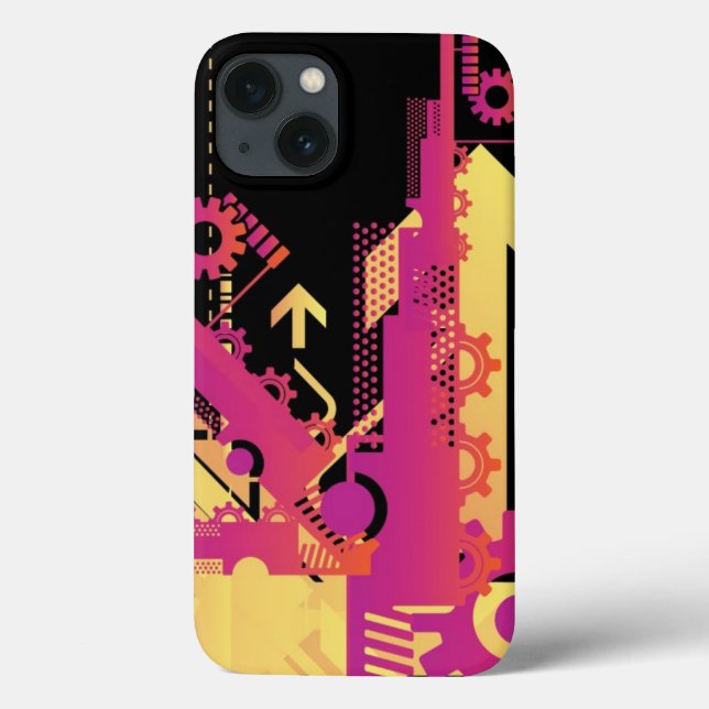 Hintergrund für die technische Hälfte 7 Case-Mate iPhone Hülle (Rückseite)