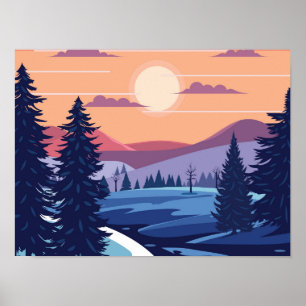 Hintergrund für die Winterkollektion Poster